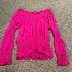 Ralph Lauren pink long sleeve blouse